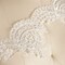 1 Yard Off-White Bridal Veil Lace Trim Wide Pearl Beaded Sequin Embellishment